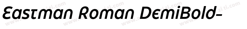 Eastman Roman DemiBold字体转换